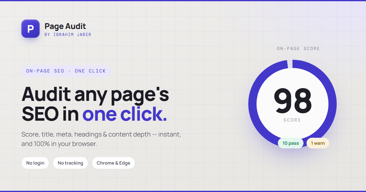 Page Audit Seo Featured Image